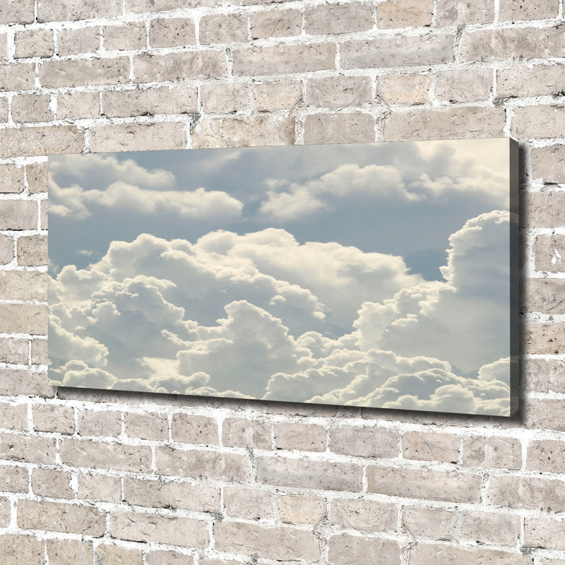Clouds - No Frame Print on Glass, Canvas, 70cm H x 140cm W x 2cm D