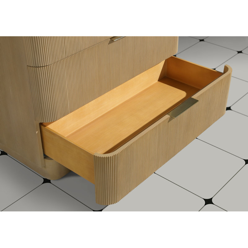 Azam 42'' Single Bathroom Vanity With Engineered Quartz Top