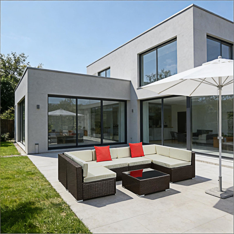 7-Piece Outdoor Sectional Sofa Set