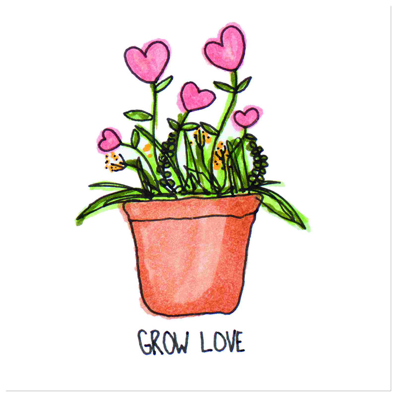 Grow Love, L 20 po x H 20 po