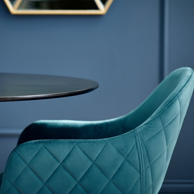 Colbourne Velvet Armchair, Teal