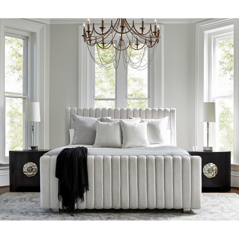 Silhouette Upholstered Panel Bed, King