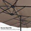 Parasol de table rectangulaire d'extérieur 15 pi-1300449854