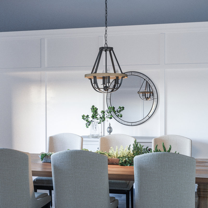 Luminaire suspendu géométrique 4 lumières Thiele