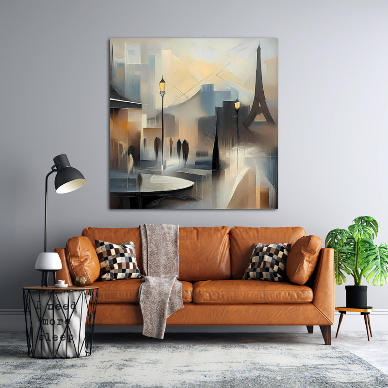 Paris Shadows, 24" H x 24" W