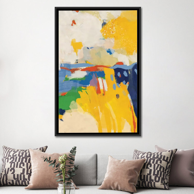 «Summer» par Ana Rut Bré - impression d'art graphique, Toile avec cadre noir, Aucun mat, H 60 po x l 40po x P 1,5 po
