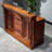 Brown Standard Solid Reception Desk-2042136114
