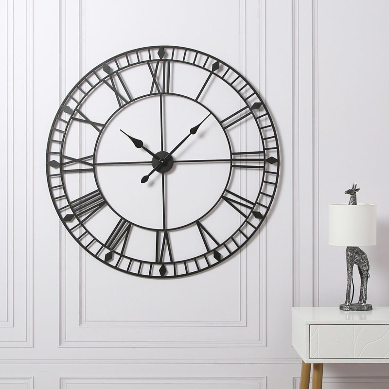 Abdulkader Iron Wall Clock, Large