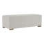 Repose-pieds rectangulaire en bois massif
