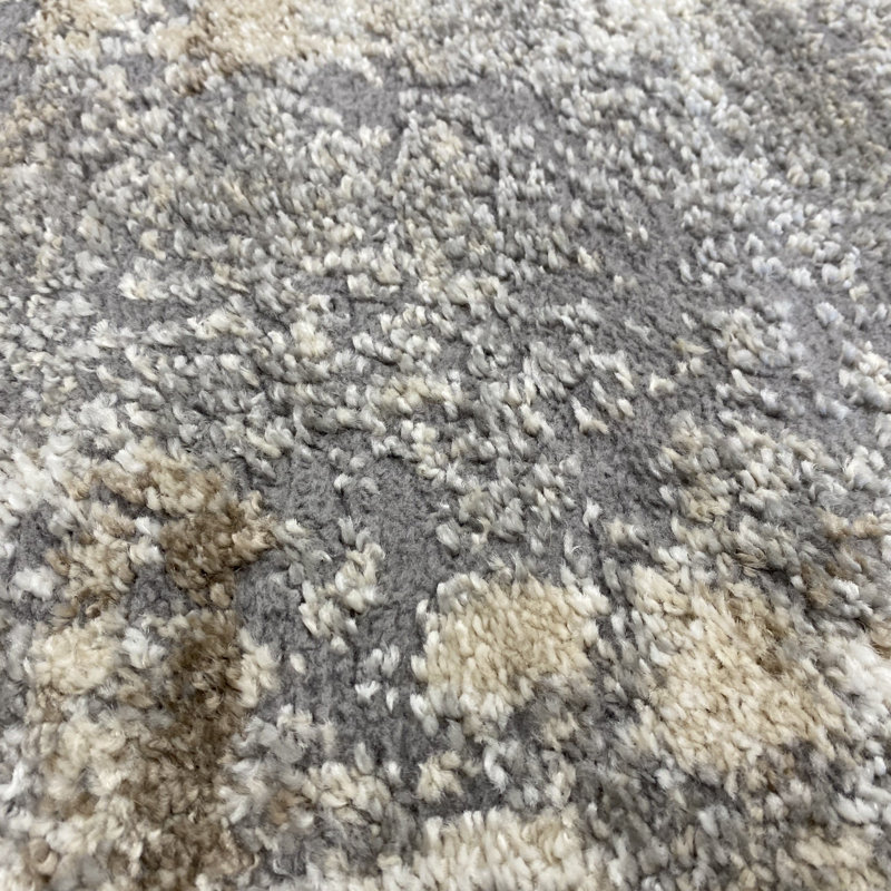 Luxe Weavers Rug 7680 Abstract Persian-Rugs Stain Resistant, Machine-Made, Brown, Rectangle 5' x 7'