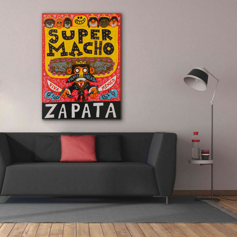 «Herick El mexico» par Jorge R. Gutierrez - reproduction d'art sur toile tendue, L 40 po x H 54 po