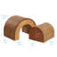 Tunnel pour arbre ECR4Kids SoftZone et grimpeur, ensemble de jeu pour tout-petit, chocolat