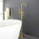 2 Handle Floor Clawfoot Tub Faucet with Diverter