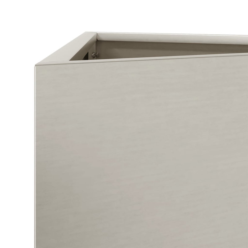 Clinty Metal Elevated Planter, 75cm H x 50cm W x 43cm D, Zinc plated steel