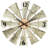Le Metal Wall Clock