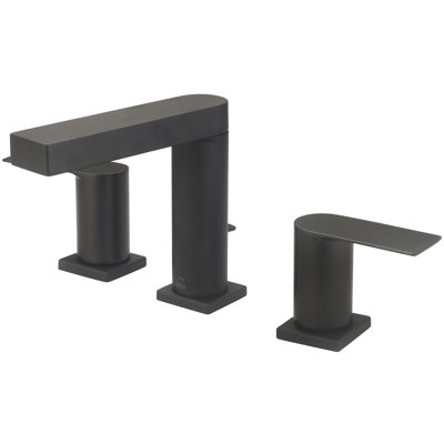 Widespread Single-handle Bathroom Faucet with Drain Assembly