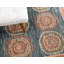 Tapis bleu / floral Jaeden-19399895