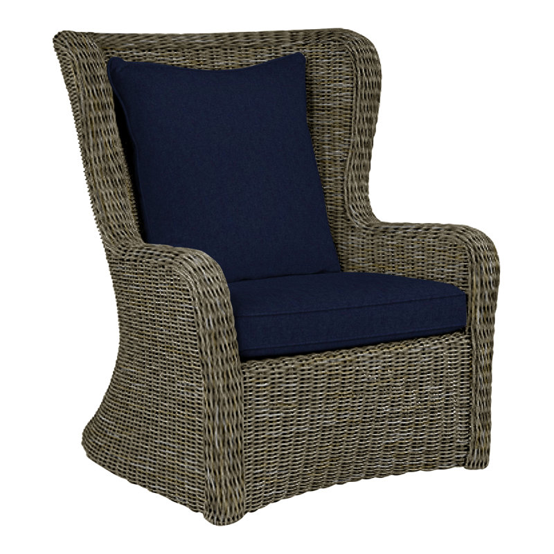 Sag Harbor Outdoor Lounge Chair, Sag Harbor Driftwood, Royal Navy