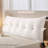 Faux Rabbit Fur Headboard Pillow With Removable Cover, Soft Plush Backrest For Working Or Reading In Bed-117404821-117404823