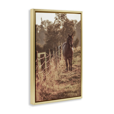 Horse's Ranch Scene Floating Frame, design by Norm Stelfox