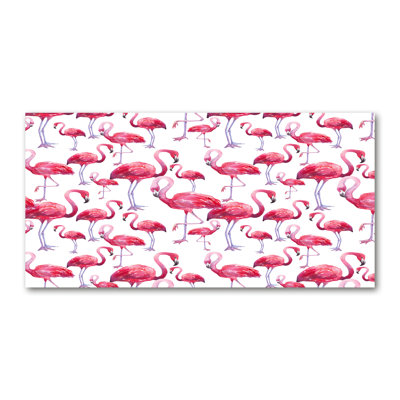 Flamingos - Wrapped Canvas Print
