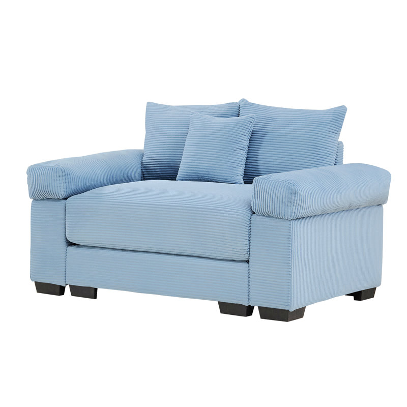 Canapé modulaire surdimensionné 54,3 po Cloud, Bleu