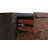 Deayra Walnut and Black 5-Drawer Chest