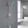 Tub And Shower Faucet Set Complete Shower Tub Kit Dual Shower Head And Handheld 2 In 1 Combo Set Shower System With Tub Spout Tub And Shower Trim Kit Combo Set Shower Fixtures