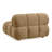 Chesnie Calliope Cafe Au Lait Performance Velvet Modular Armless Chair
