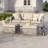 3-Set Outdoor Grey PE Wicker Furniture Wide Seat Conversation Couch Set Extra Ottomans Design for Lawn, Patio and Porch-1058593050-1058593041