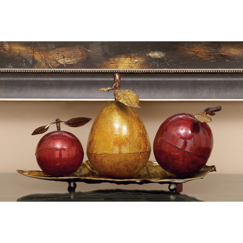 Food & Beverage Figurines & Sculptures, 9" H x 19" W x 10" D, Red