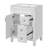24" Bathroom Vanity With Ceramic Sink, Small Bathroom Sink Cabinet, Modern Cabinet With 2 Drawers And Adjustable Shelf-1990320556