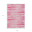Tapis intérieur lavable rayé rose et ivoire 9 pi x 12 pi