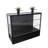 Black Aluminum Showcase Full Vision 48 Inch Frame Shelf Retail Store Display Cabinet