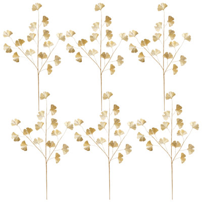 Sculpted Ginkgo Leaf Spray - 32 Inches