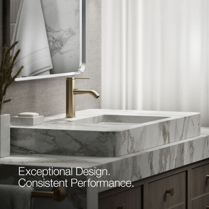 Components Single-Handle Bathroom Sink Faucet, Bronze