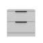 Table de chevet blanche moderne avec de nombreuses tablettes Wesa, 19,7 po x 18,5 po x 15,7 po | 100% panneau de particules enduit de mélamine, épaisseur: 0,7 pouce | Conception élégante de couleur unie, parfaite pour les solutions de rangement de chambre à coucher et de salon-110450490
