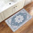 Machine Washable Non-Slip Blue Oriental Area Rug-1222549959