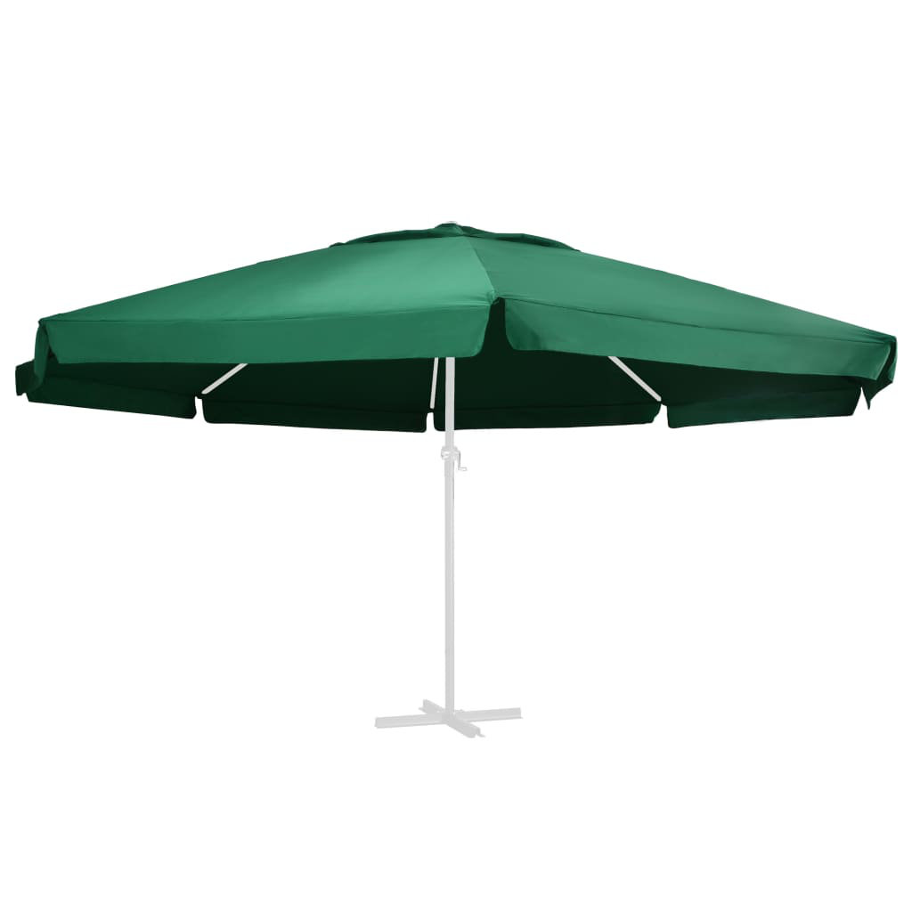 Vidaxl Replacement Fabric For Outdoor Parasol Green 600 Cm Umbrella Cloth - Image 2
