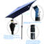 Parasol de patio rectangulaire de 6 pi x 9 pi - imperméable à l'eau à l'extérieur, manivelle et inclinaison faciles, pour piscine de jardin, abri imperméable, construction avec piscine à bouton-poussoir-121047287