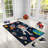 Rectangle Machine Woven Polyester Area Rug in Blue/Red/Brown-404495535
