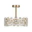 Atticus 4-Light Modern Round Crystal Semi Flush Mount Ceiling Light-1109129468