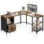 Yessenia L-Shaped Metal Base Executive Desk