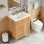 Armoire de rangement pour salle de bain avec lavabo et tiroir rabattable-2010558943-2010558942