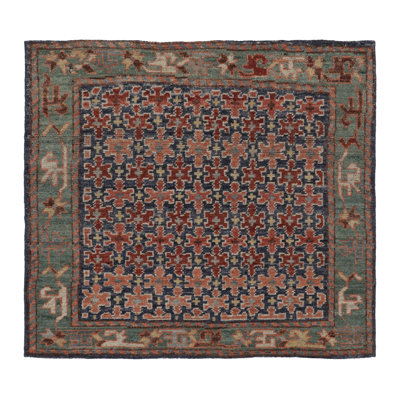 Burano One-of-a-Kind 3'1X3'1 Hand Knotted Area Rug