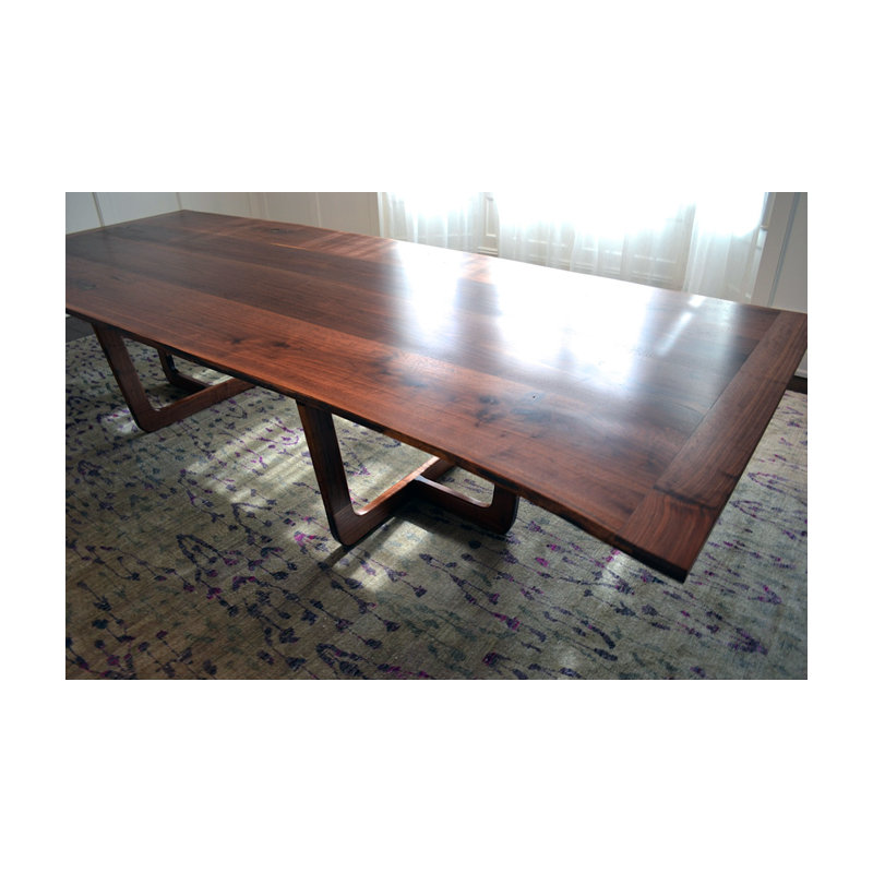 Mollino Solid Wood Dining Table, Walnut