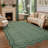 Floral Scalloped Non Slip Washable Area Rug for Living Room Bedroom, Low Pile  Thin Solid Home Decor Carpet-1132928146-1132928145