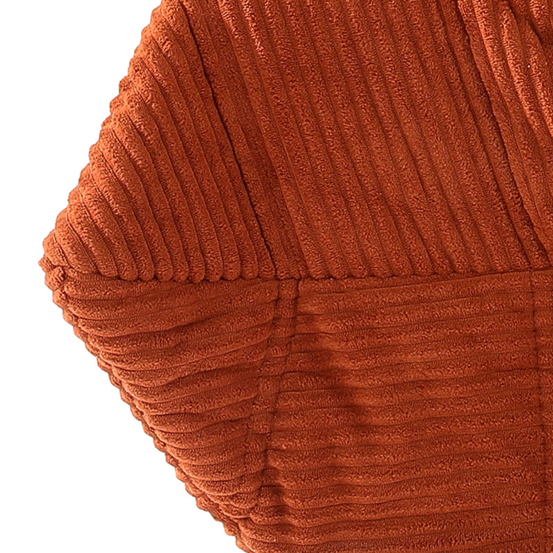  Cordury Bean Bag Chairs For Adults, Orange Corduroy
