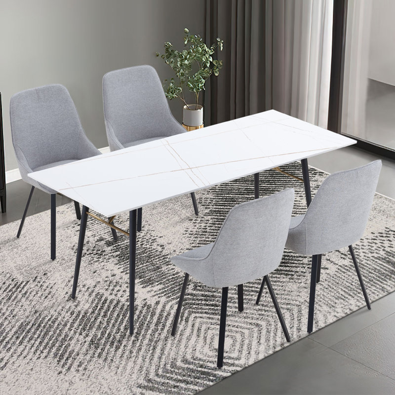 Chaises de salle à manger Jayhiden, Gris