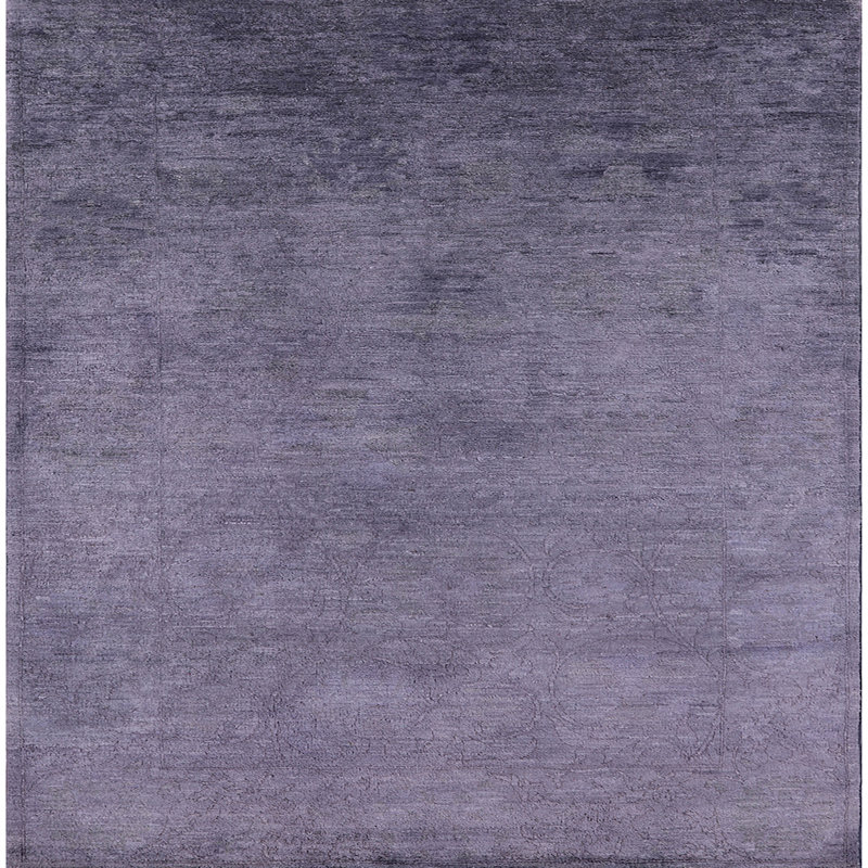 Tapis mauve abstrait Bonnetsville, Carré 8 pi